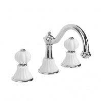 Смеситель для раковины Migliore Olivia ML.OLV-5812.BI.CR белый/хром Смеситель для раковины Migliore Olivia ML.OLV-5812.BI.CR белый/хром